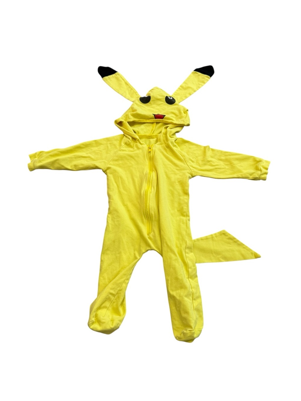 Pikachu Yellow Baby Hooded Costume Pokemon Halloween 3-6 Months